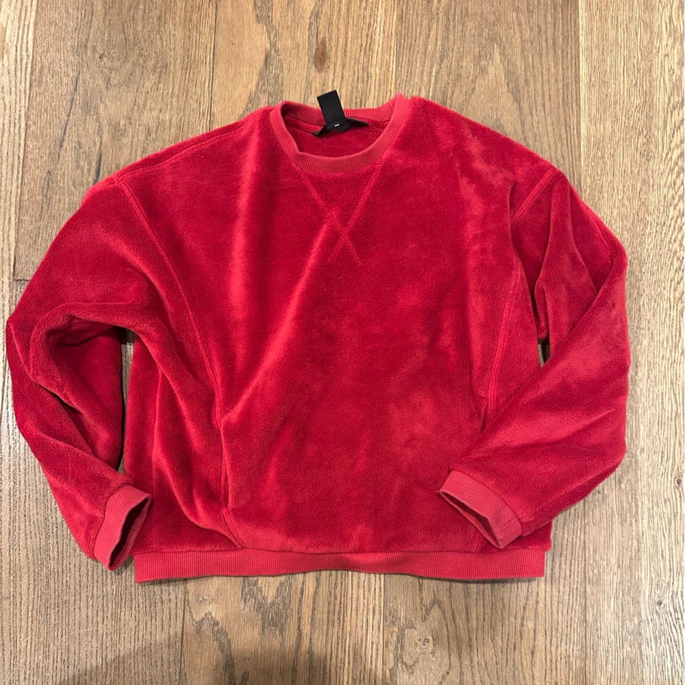 ATHLETA Girl Red Crew Neck Sweater